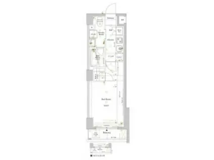 ルクレ高円寺アジールコート(1K/1階)の間取り写真