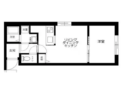 ZERDIA綾瀬(1LDK/3階)の間取り写真