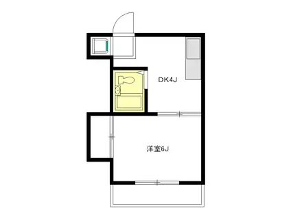 エクセレンス315(1DK/1階)の間取り写真