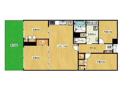 朝日ヶ丘アーバンライフ(4LDK/1階)の間取り写真