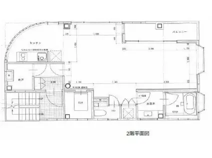 ジュリアス綾瀬(ワンルーム/2階)の間取り写真