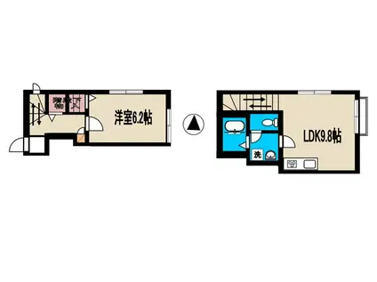 桜ハウス(1LDK/1階)の間取り写真