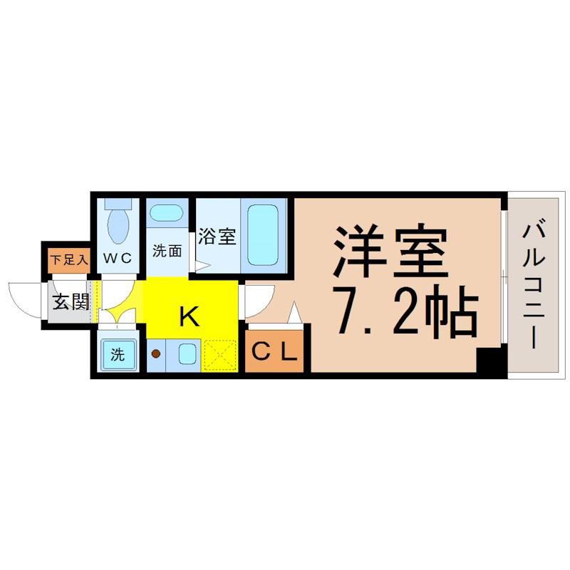 DORF JUBAN(1K/5階)の間取り写真