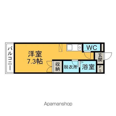 サンライズ15(1K/3階)の間取り写真