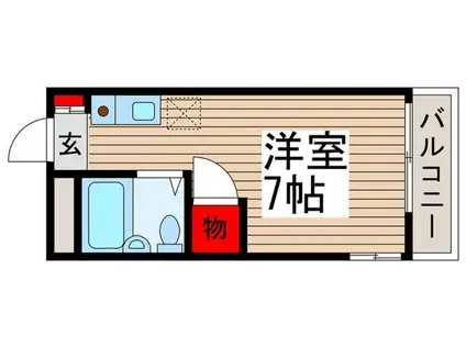 さくらハウス(ワンルーム/1階)の間取り写真