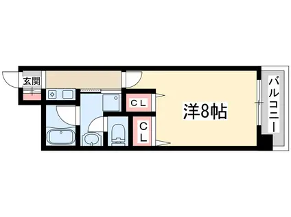 アスリート新大阪2番館(1K/6階)の間取り写真