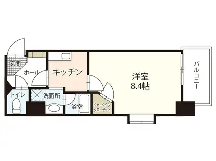 SHETLAND COURT III(1K/6階)の間取り写真