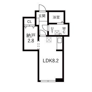 メリディアン多賀城南宮 壱番館(1LDK/3階)の間取り写真