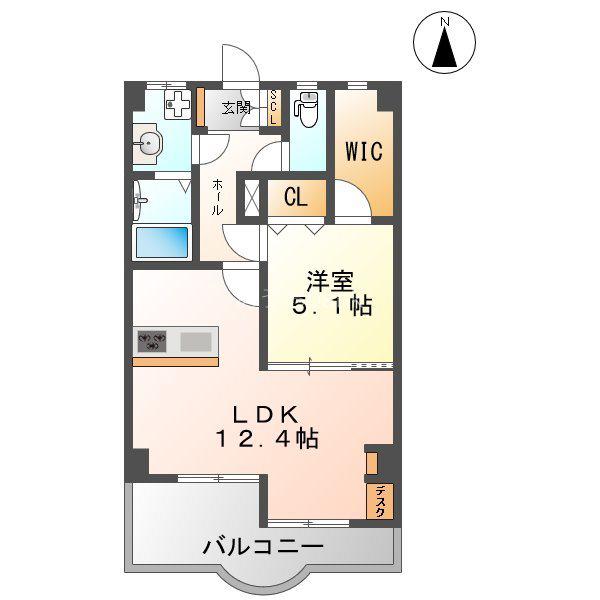 KAIYO CORPO(1LDK/3階)の間取り写真