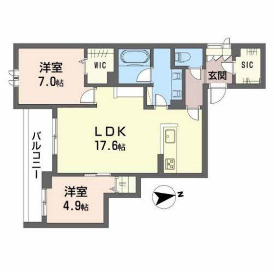 セ・メルヴェイユ(2LDK/3階)の間取り写真