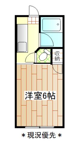 コーポヤマギシ(1K/3階)の間取り写真
