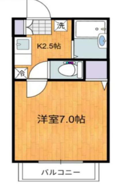 パインハースト(1K/2階)の間取り写真