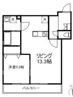 クオーレ東習志野(1LDK/1階)の間取り写真
