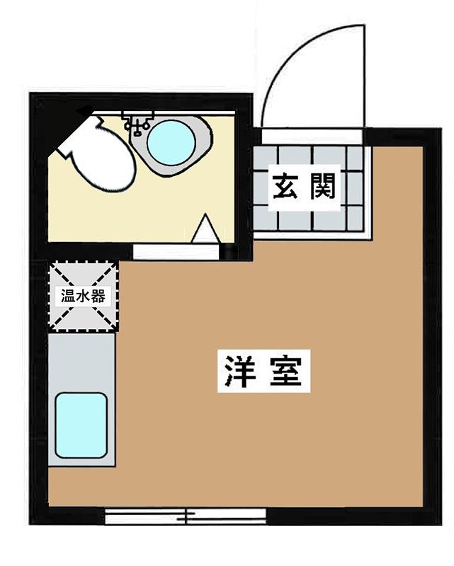 DMたけくらべ(ワンルーム/4階)の間取り写真