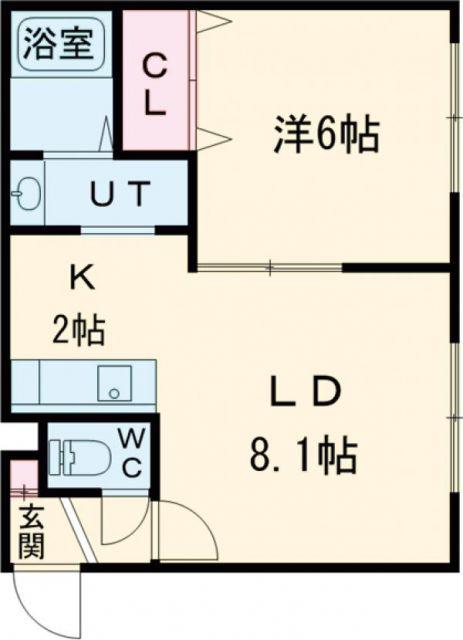 SHERATON 旭川駅前(1LDK/5階)の間取り写真