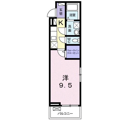 プレミール(1K/1階)の間取り写真