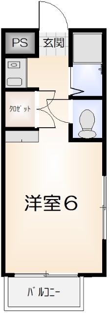 LE・BLANCHE(ワンルーム/1階)の間取り写真