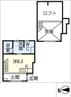 ESPRESSO一宮(ワンルーム/1階)の間取り写真