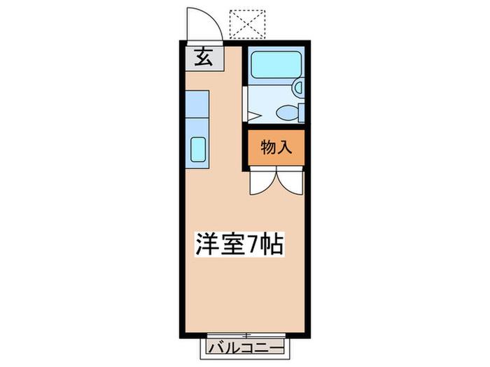 シャトレートキワ(ワンルーム/1階)の間取り写真