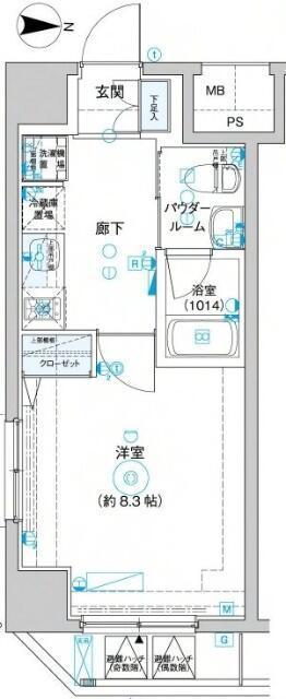 レオーネ三ノ輪(1K/6階)の間取り写真