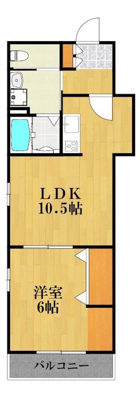 ST.FOREST(1LDK/3階)の間取り写真