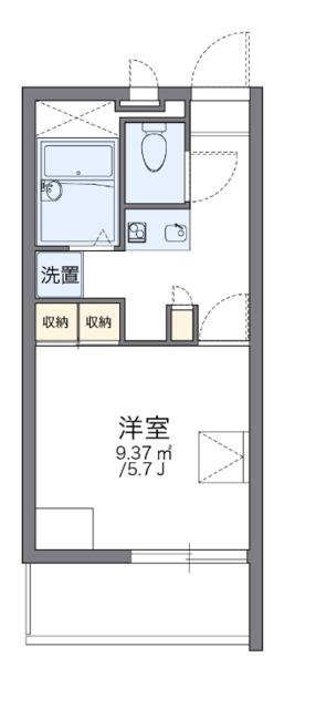 レオパレスSKK・マンションIII(1K/1階)の間取り写真
