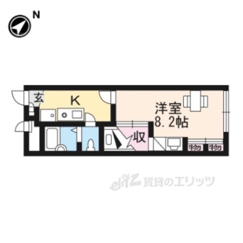 レオパレスSPARROW(1K/2階)の間取り写真