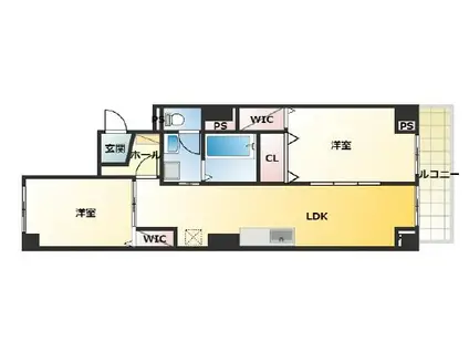 エムライズ大観町(2LDK/1階)の間取り写真