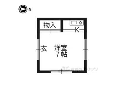 VENTURAENDO松(ワンルーム/1階)の間取り写真