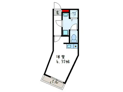 アムールみのりV(ワンルーム/4階)の間取り写真