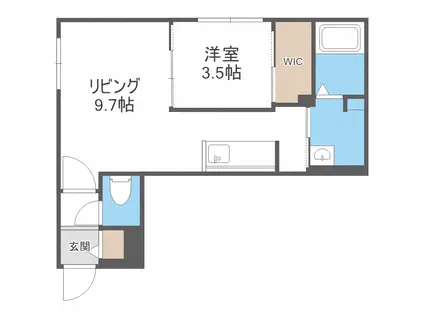 LANZADORN17(1LDK/4階)の間取り写真