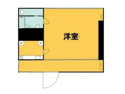 PORTO白金長者丸 ポルト白金長者丸(1LDK/1階)の間取り写真