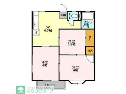 アネックスU4(3DK/1階)の間取り写真