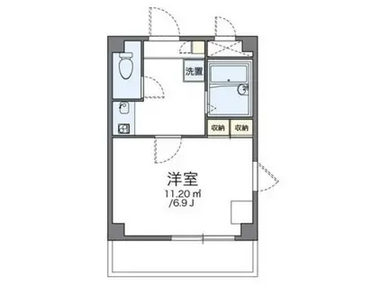 レオパレス池袋ウエスト(1K/2階)の間取り写真