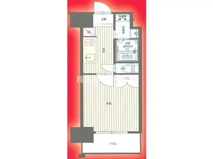 ORIENT 122ETERNITY NISSEKI STREET(1K/2階)の間取り写真