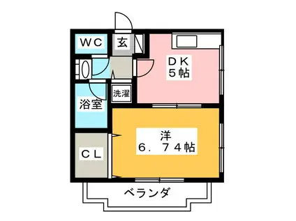 アドレ志茂(1DK/3階)の間取り写真