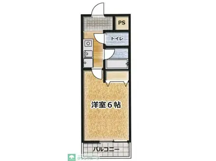 グランビューライフ新横浜(1K/2階)の間取り写真