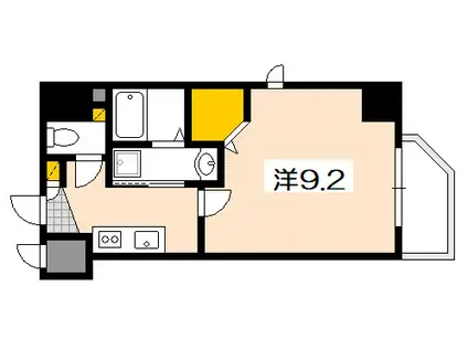 EIGHT VALLEY59(1K/7階)の間取り写真