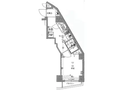 プレステージ高野台(1K/6階)の間取り写真