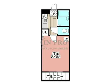 THE SQUARE・ATAGO RESIDENCE(1K/7階)の間取り写真