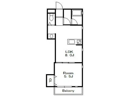 アン・ヴィラージュ(1LDK/2階)の間取り写真