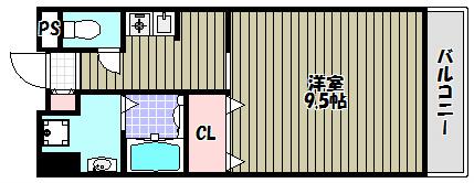 スプルース泉ヶ丘II(1K/1階)の間取り写真