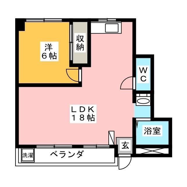 シャルムレジデンス II(1LDK/1階)の間取り写真