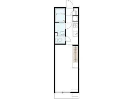 リブリ・HALEKULANIII(1K/1階)の間取り写真