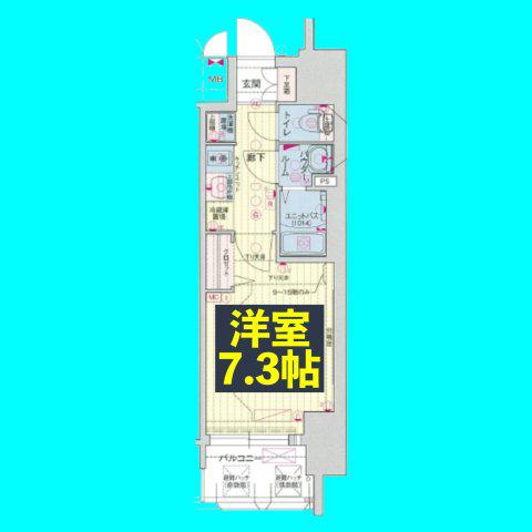 プレサンス新栄リベラ(1K/4階)の間取り写真