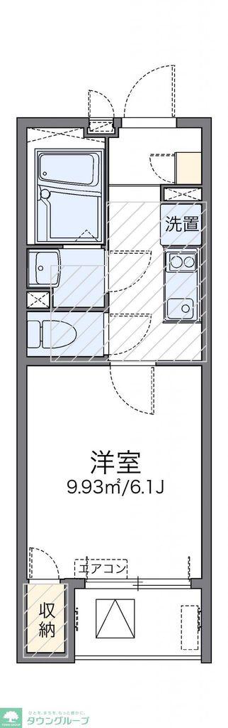 レオネクストサンモールIII(1K/3階)の間取り写真