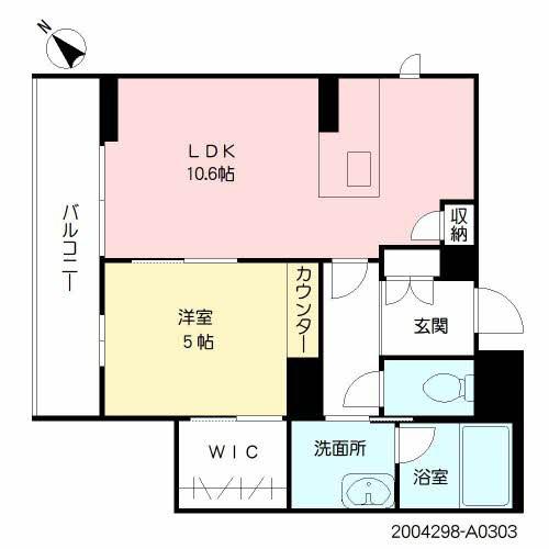 シャーメゾンSAKURA(1LDK/3階)の間取り写真