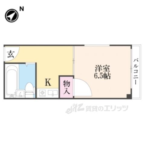 カーサ船橋(1K/3階)の間取り写真
