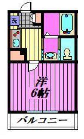 蓮田市東4丁目アパート(1LDK/1階)の間取り写真