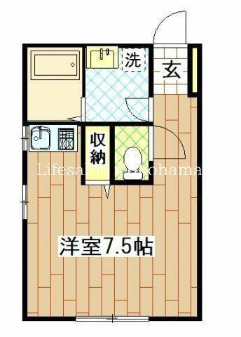ミルクリーク保土ヶ谷(ワンルーム/2階)の間取り写真